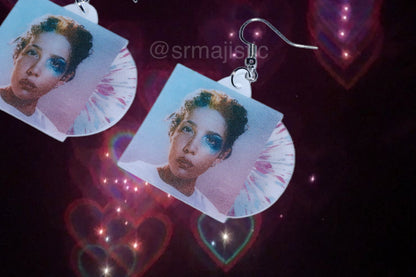 Halsey Manic Vinyl Handmade Earrings!