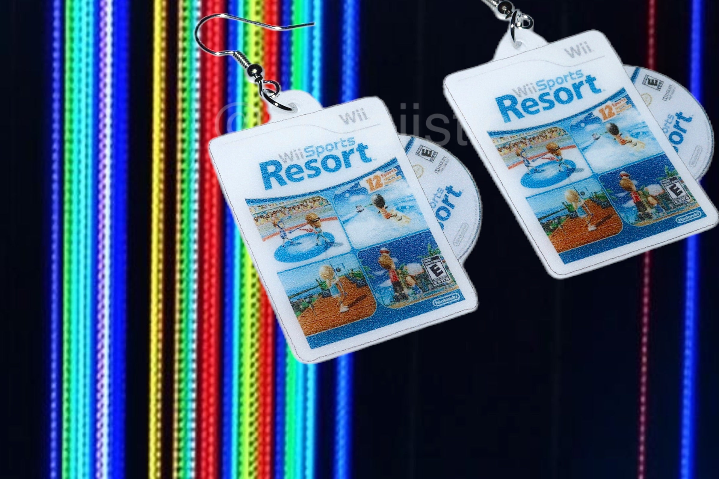 Wii Sports Resort Wii Game 2D detailed Handmade Earrings!
