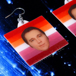 Paul Dano Says Gay Rights Pride Flag Handmade Earrings!