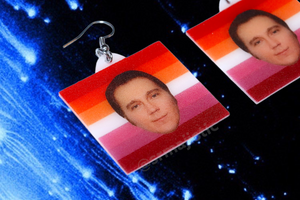 Paul Dano Says Gay Rights Pride Flag Handmade Earrings!