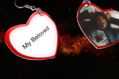 Stranger Things Eddie Munson Character Handmade Earrings!