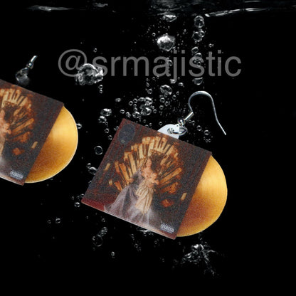 Halsey If I Can’t Have Love, I Want Power Vinyl Album Handmade Earrings!
