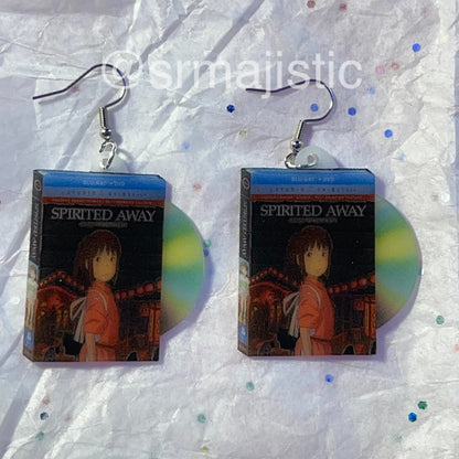 Spirited Away (2001) Studio Ghibli DVD 2D detailed Handmade Earrings!