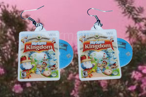 My Sims Kingdom Wii Game 2D detailed Handmade Earrings!