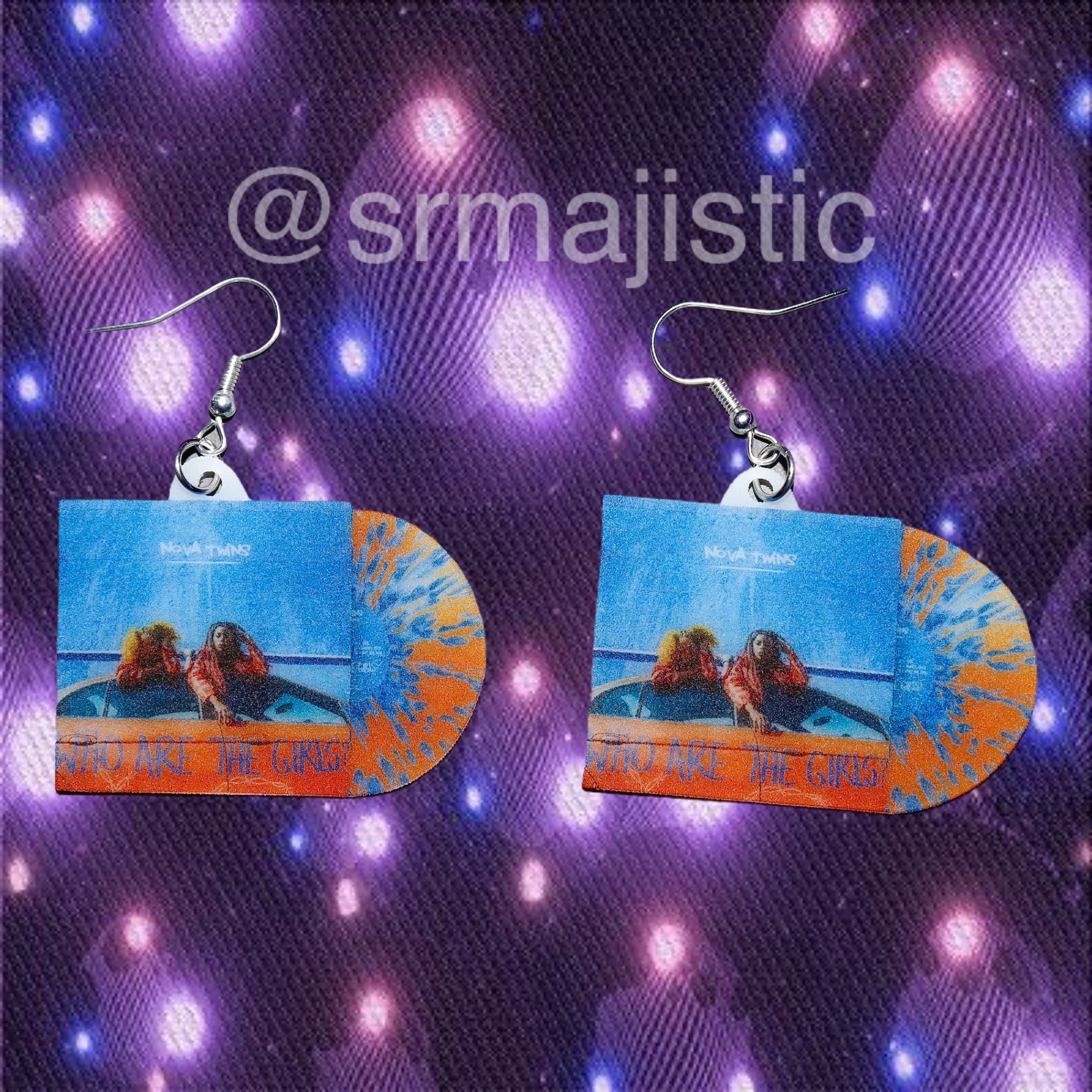 Nova Twins Who are the Girls? Vinyl Album Handmade Earrings!