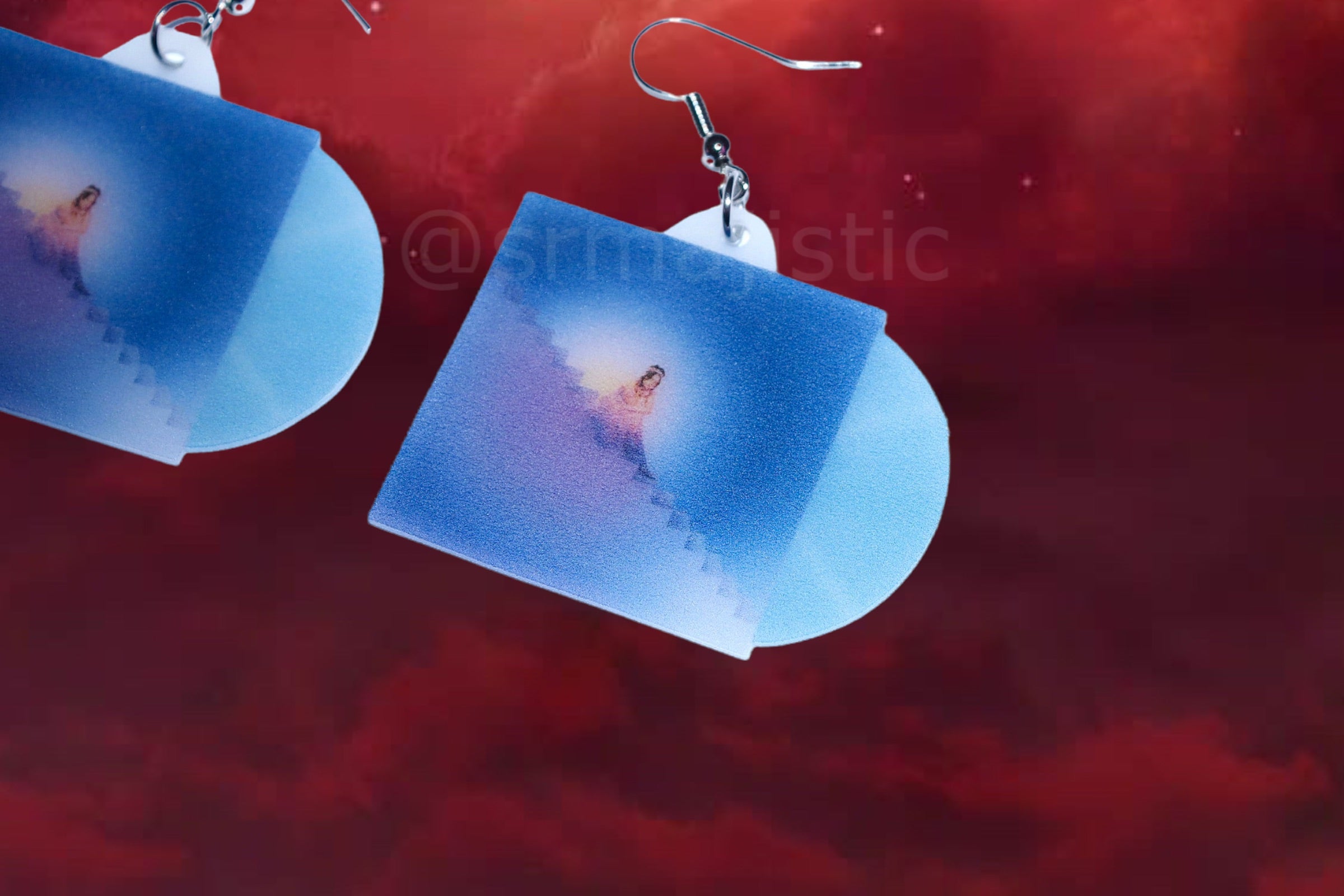 Mxmtoon Rising Vinyl Album Handmade Earrings!
