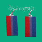 PRIDE Flag Cute 2D Handmade Earrings!