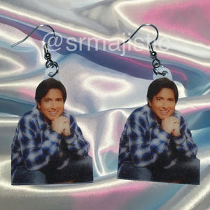 Male Wives / Celebrity Dads Funny Handmade Earrings!