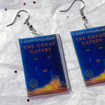 The Great Gatsby book 2D detailed Handmade Earrings!