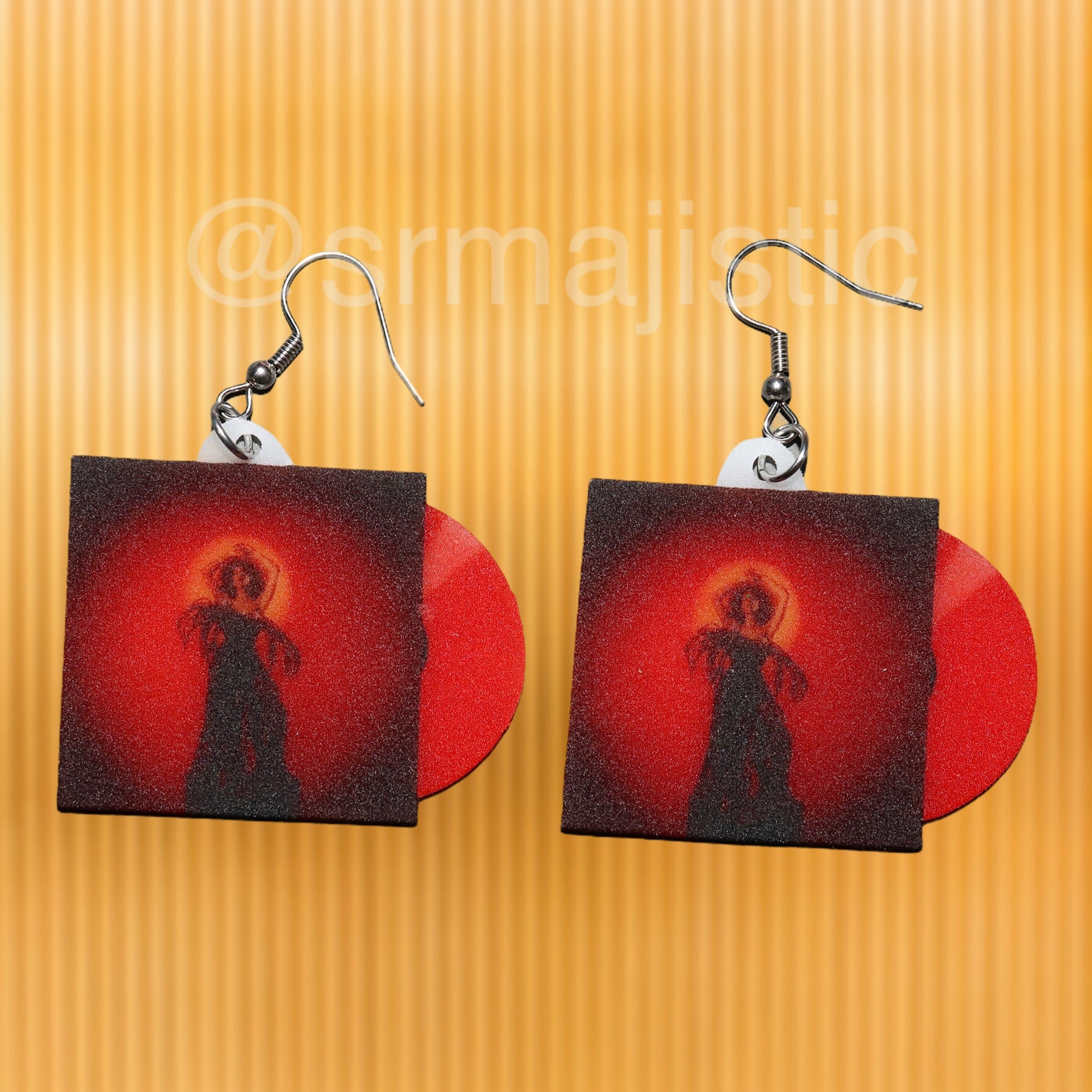 Gavin Turek Madame Gold Vinyl Album Handmade Earrings!