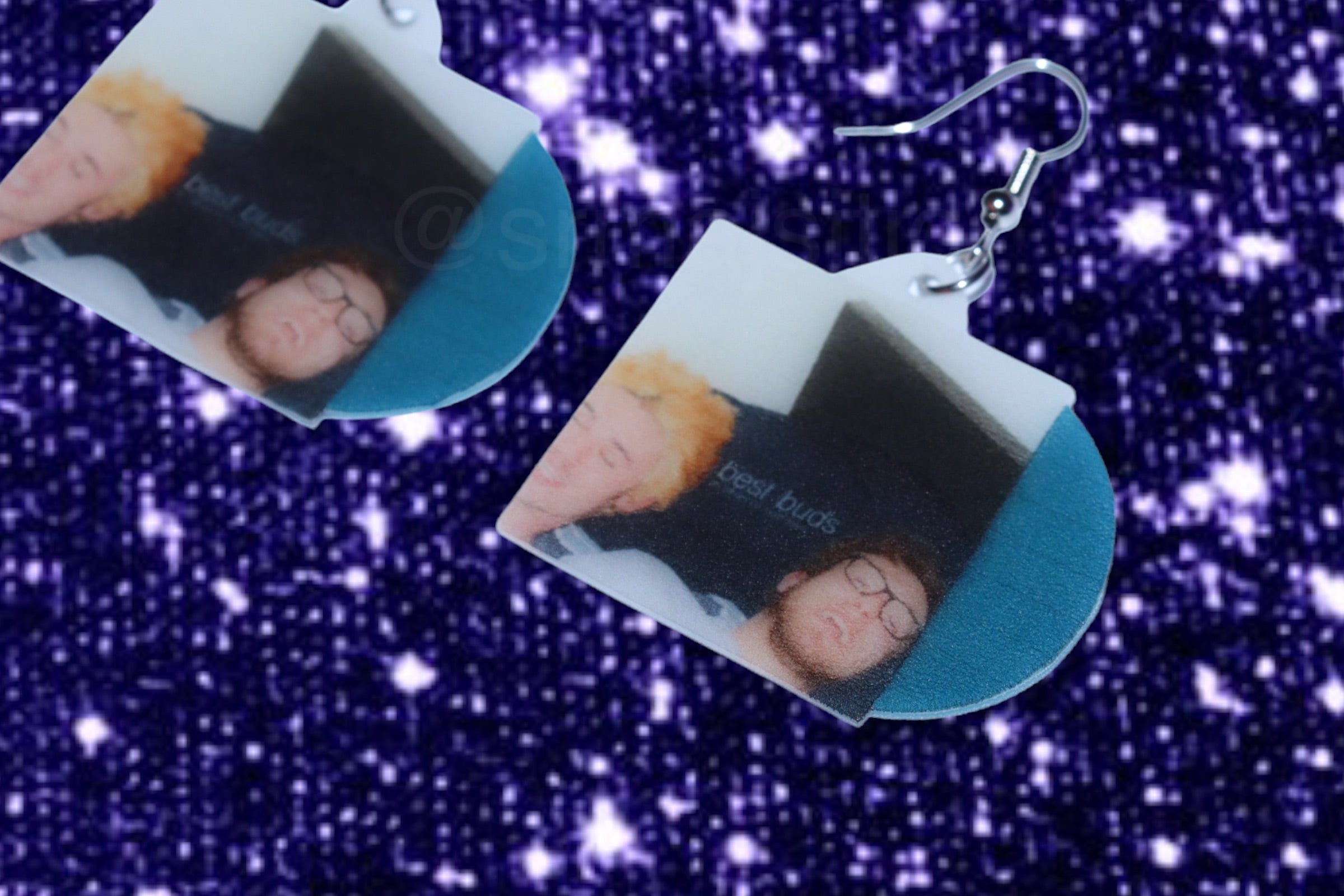 Mom Jeans Best Buds Vinyl Handmade Earrings!