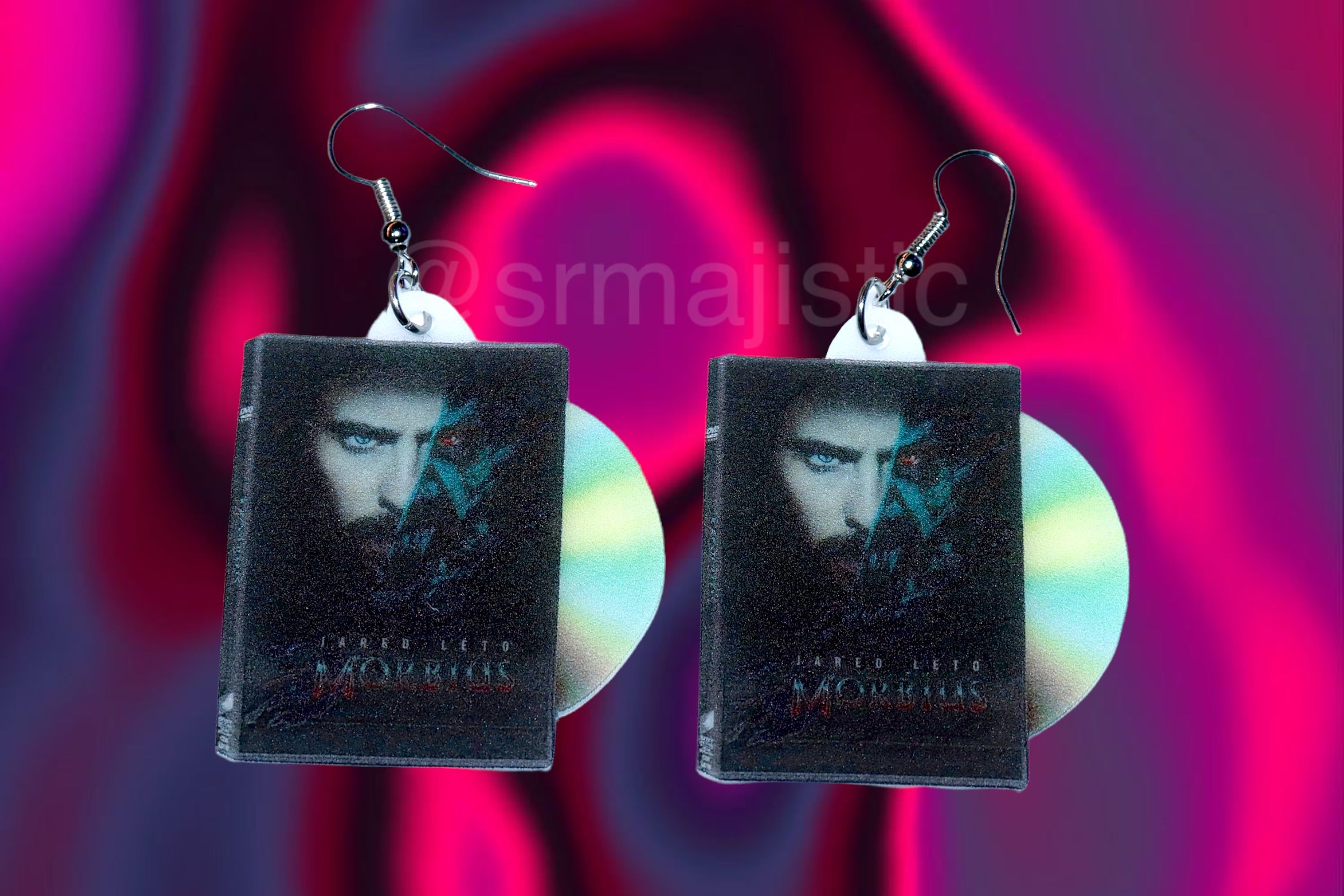 Morbius (2022) DVD 2D detailed Handmade Earrings!