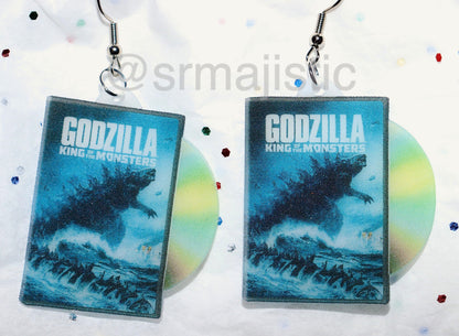Godzilla King of the Monsters (2019) DVD 2D detailed Handmade Earrings!