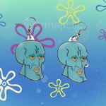 Handsome Squidward Character Handmade Earrings!