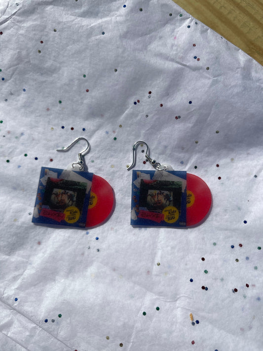 Lauren Sanderson Midwest Kids Can Make it Big Deluxe Vinyl Album Handmade Earrings!