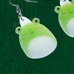 Wendy the Frog Squishmallow 2D Character Handmade Earrings!