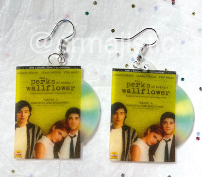 Perks of Being a Wallflower (2012) DVD 2D detailed Handmade Earrings!