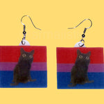Jinx says Gay Rights cute pride flag detailed Handmade Earrings!