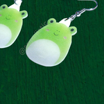 Wendy the Frog Squishmallow 2D Character Handmade Earrings!