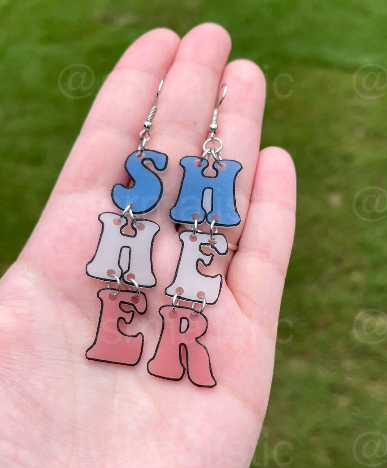 Pride Pronouns and Terms 2D Dangle Handmade Earrings!
