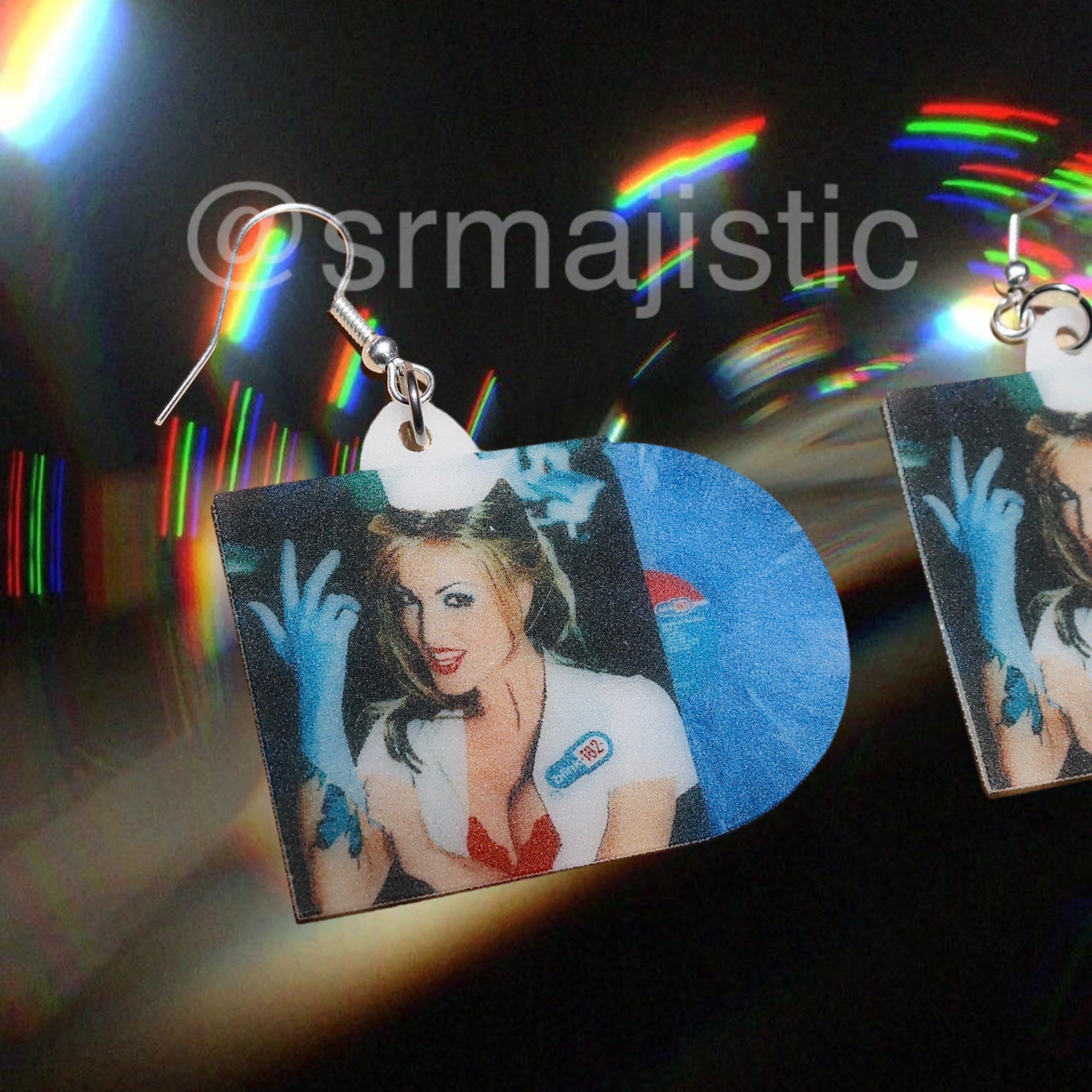 Blink 182 Enema of the State Vinyl Album Handmade Earrings!