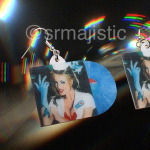 Blink 182 Enema of the State Vinyl Album Handmade Earrings!
