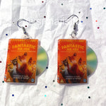 Fantastic Mr. Fox (2009) DVD 2D detailed Handmade Earrings!