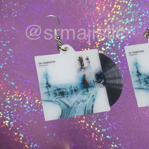 Radiohead OK Computer Vinyl Album Handmade Earrings!