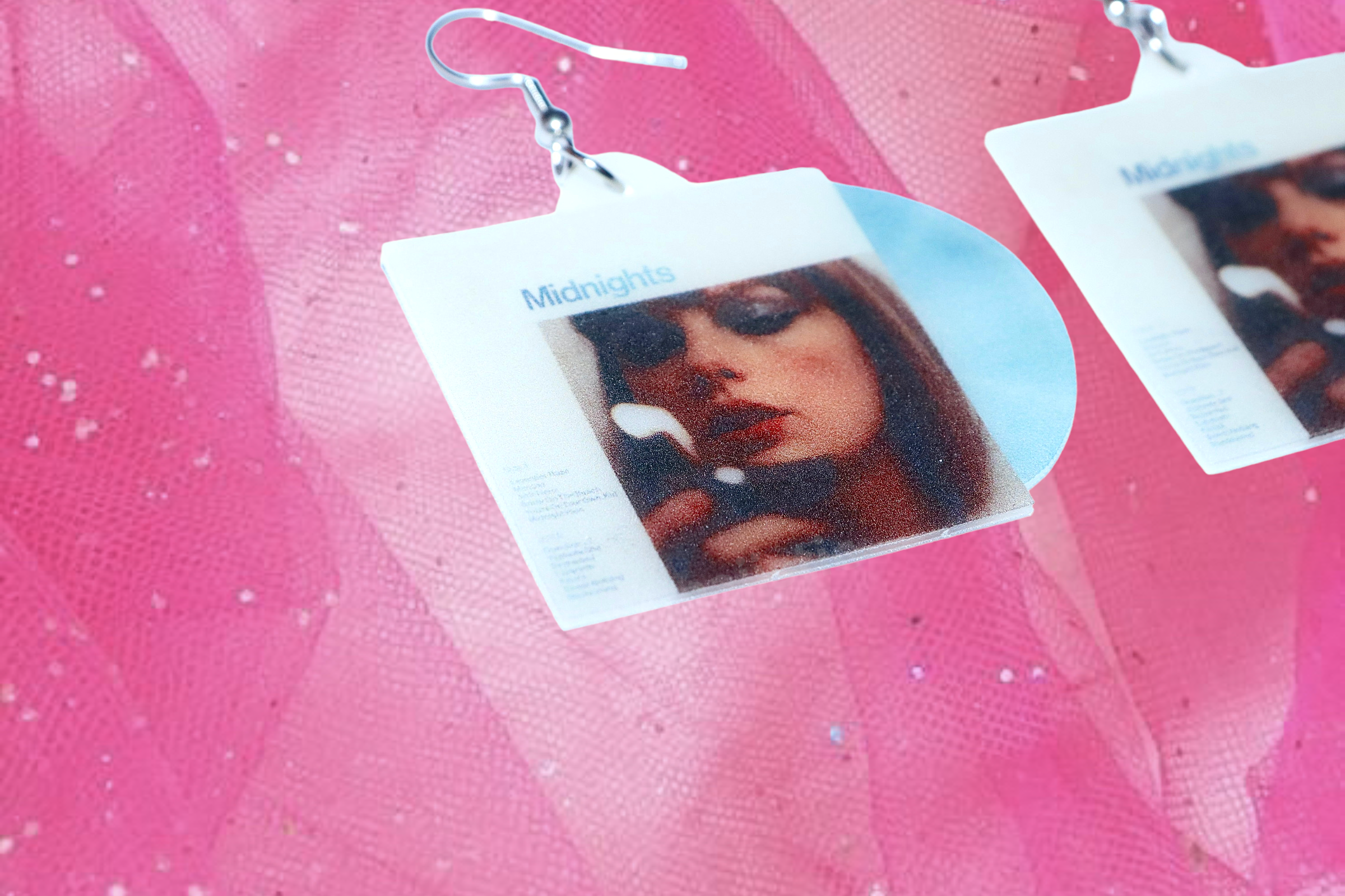 Taylor Swift Midnights Vinyl Album (color variants) Handmade Earrings!
