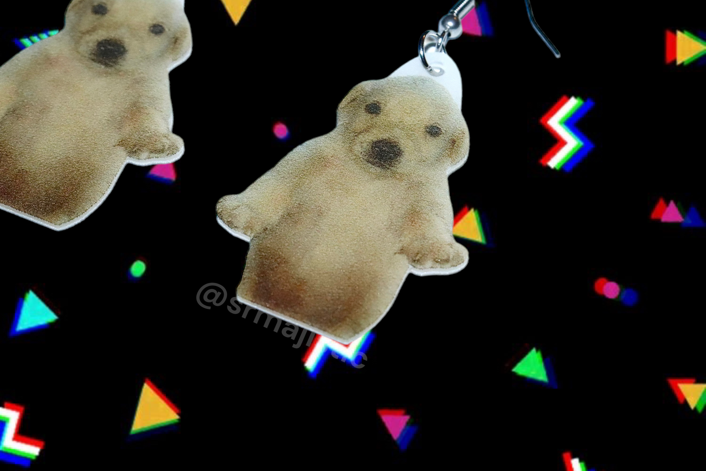 Jotchua Dog Meme Funny Handmade Earrings!