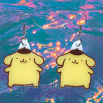 Pompompurin Cute Sanrio Dog Character Handmade Earrings!
