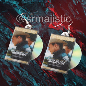 Brokeback Mountain (2005) DVD 2D detailed Handmade Earrings!