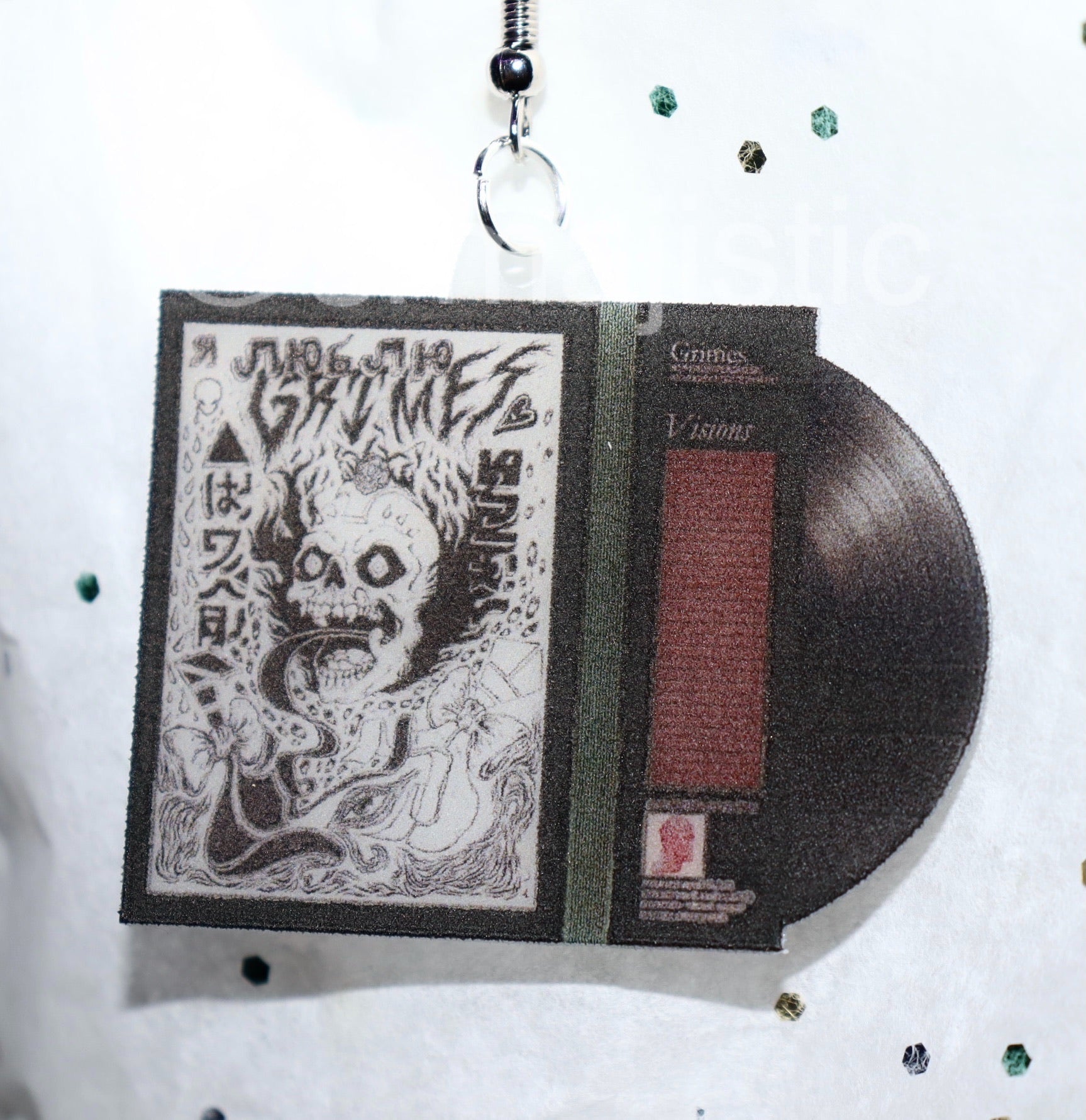 Grimes Visions Vinyl Album Handmade Earrings!