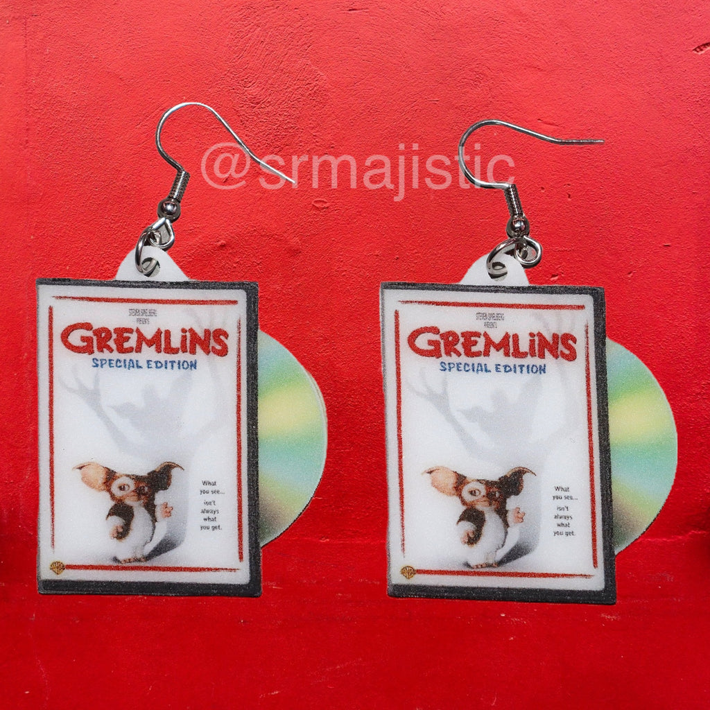 Gremlins (1984) DVD 2D detailed Handmade Earrings!