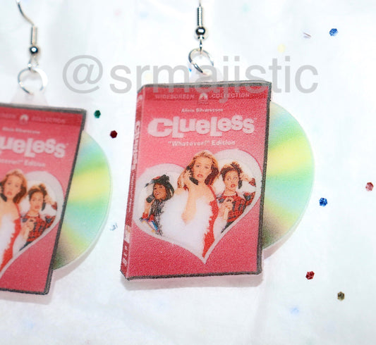 Clueless (1995) DVD 2D detailed Handmade Earrings!