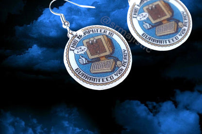 Cyber Y2K Preparation Sticker Styled Handmade Earrings!