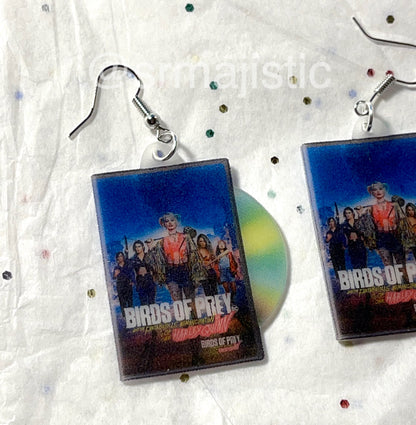 Birds of Prey (2020) DVD 2D detailed Handmade Earrings!