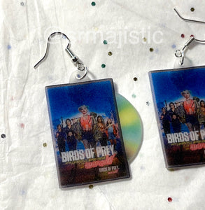Birds of Prey (2020) DVD 2D detailed Handmade Earrings!