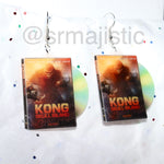 Kong: Skull Island (2017) DVD 2D detailed Handmade Earrings!
