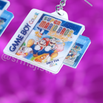 Super Mario Bros Deluxe Game Boy Color Game 2D detailed Handmade Earrings!