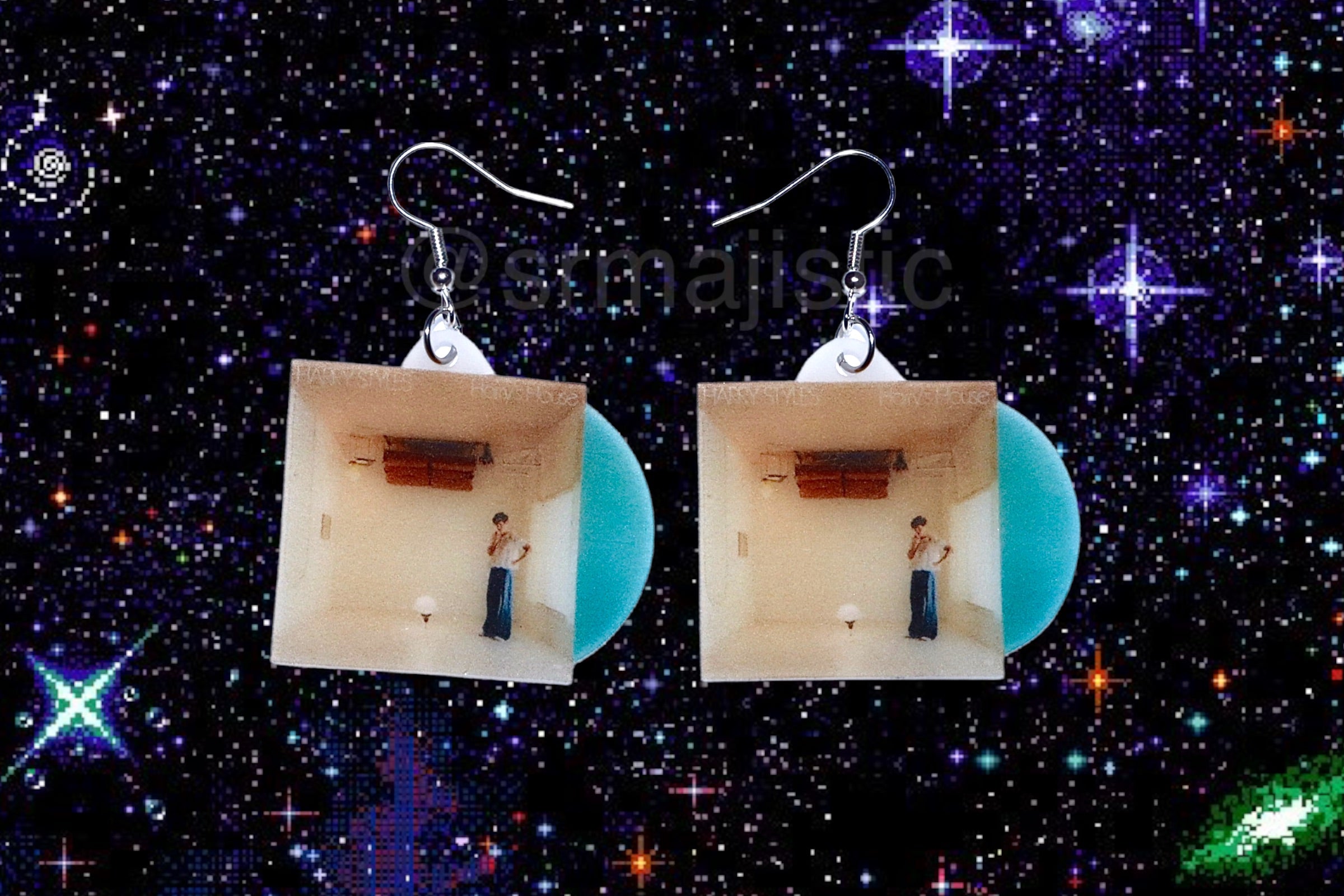 Harry Styles Harry’s House Vinyl Album Handmade Earrings!