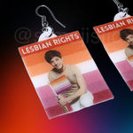 Louis Tomlinson Says Lesbian Rights Pride Flag Handmade Earrings!