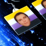 Paul Dano Says Gay Rights Pride Flag Handmade Earrings!