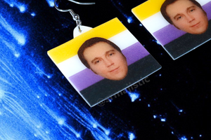 Paul Dano Says Gay Rights Pride Flag Handmade Earrings!