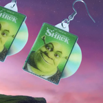 Shrek (2001) DVD 2D detailed Handmade Earrings!