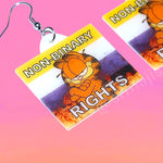 Garfield Collection of Flaming Pride Flags Handmade Earrings!