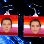 Paul Dano Says Gay Rights Pride Flag Handmade Earrings!