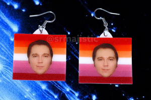 Paul Dano Says Gay Rights Pride Flag Handmade Earrings!