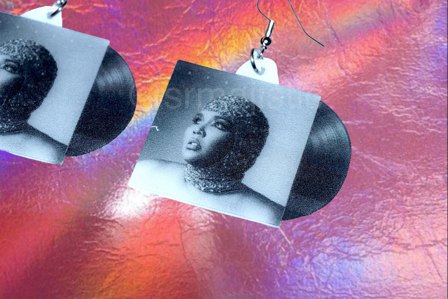 Lizzo Special Vinyl Album Handmade Earrings!