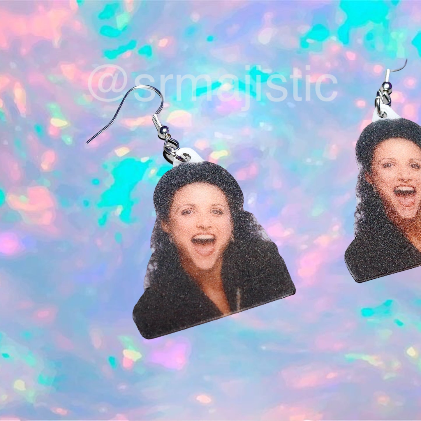 Elaine from Seinfeld Character Handmade Earrings!